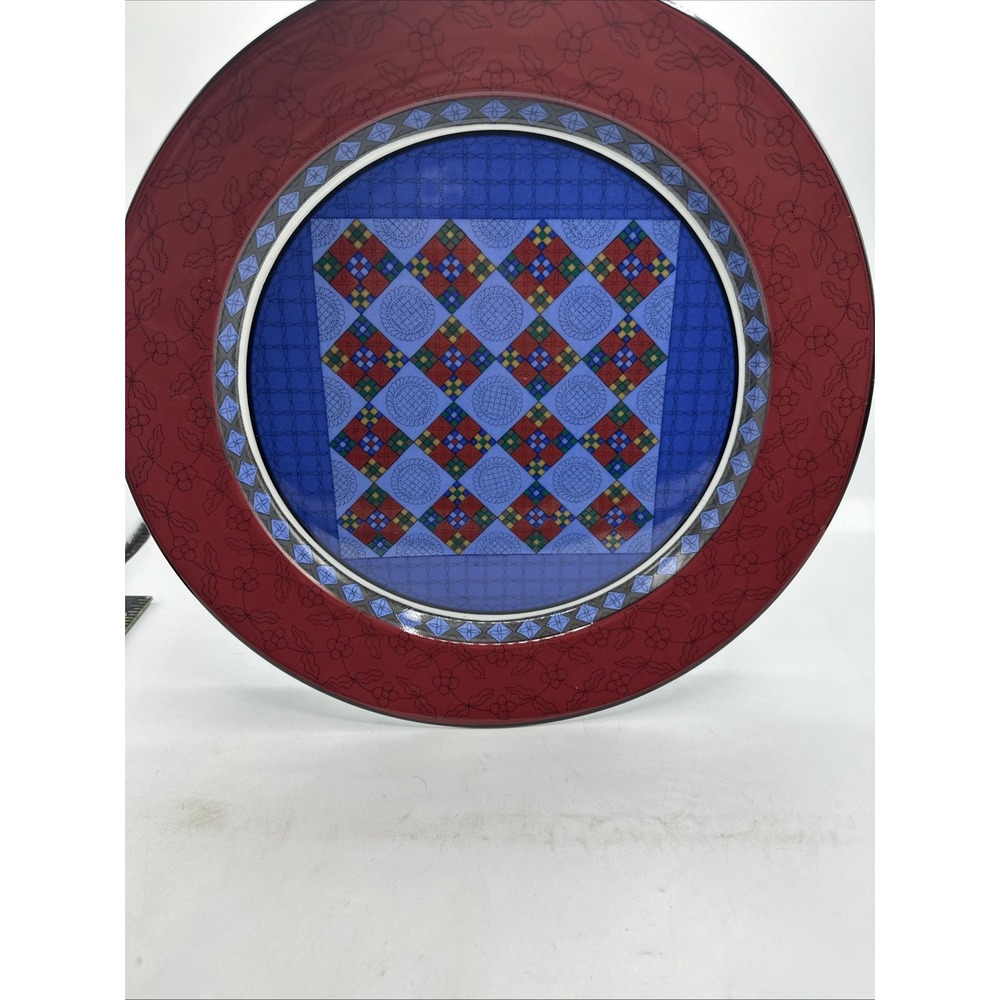 Dansk Quilting Dinnerware  13" Chop Plate Round Platter Portugal